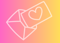 envelope and letter with heart