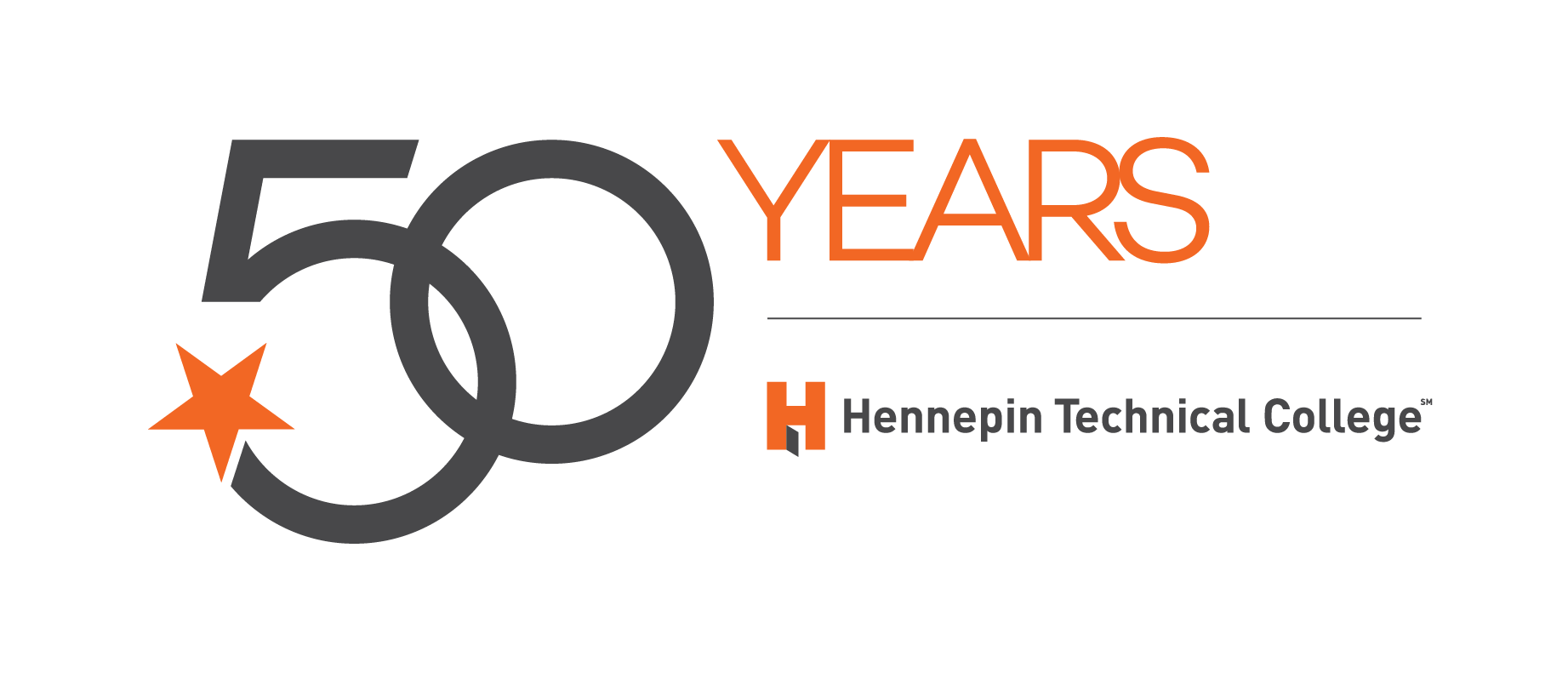 50 Years Hennepin Technical College SM logo