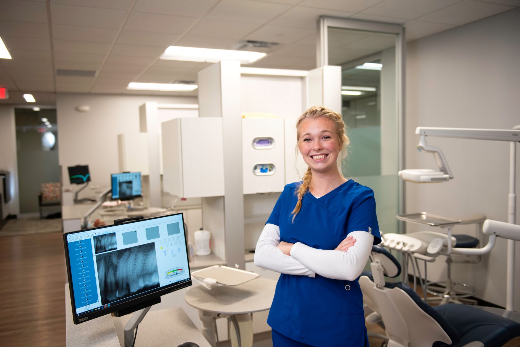 Dental Assistant student in lab