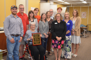 Lilliard Family presented with plaque