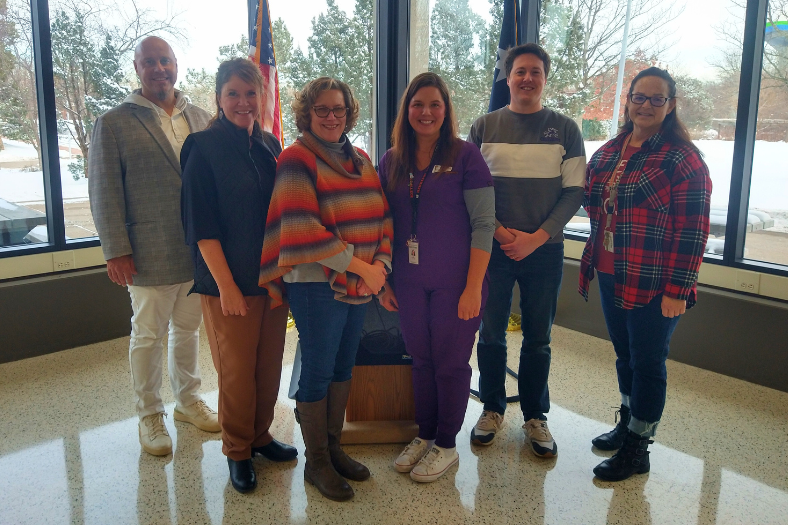 Leadership from Hennepin Technical College and Educators from Brooklyn Center High School gathered at a ceremony to celebrate student nurses and nursing assistants