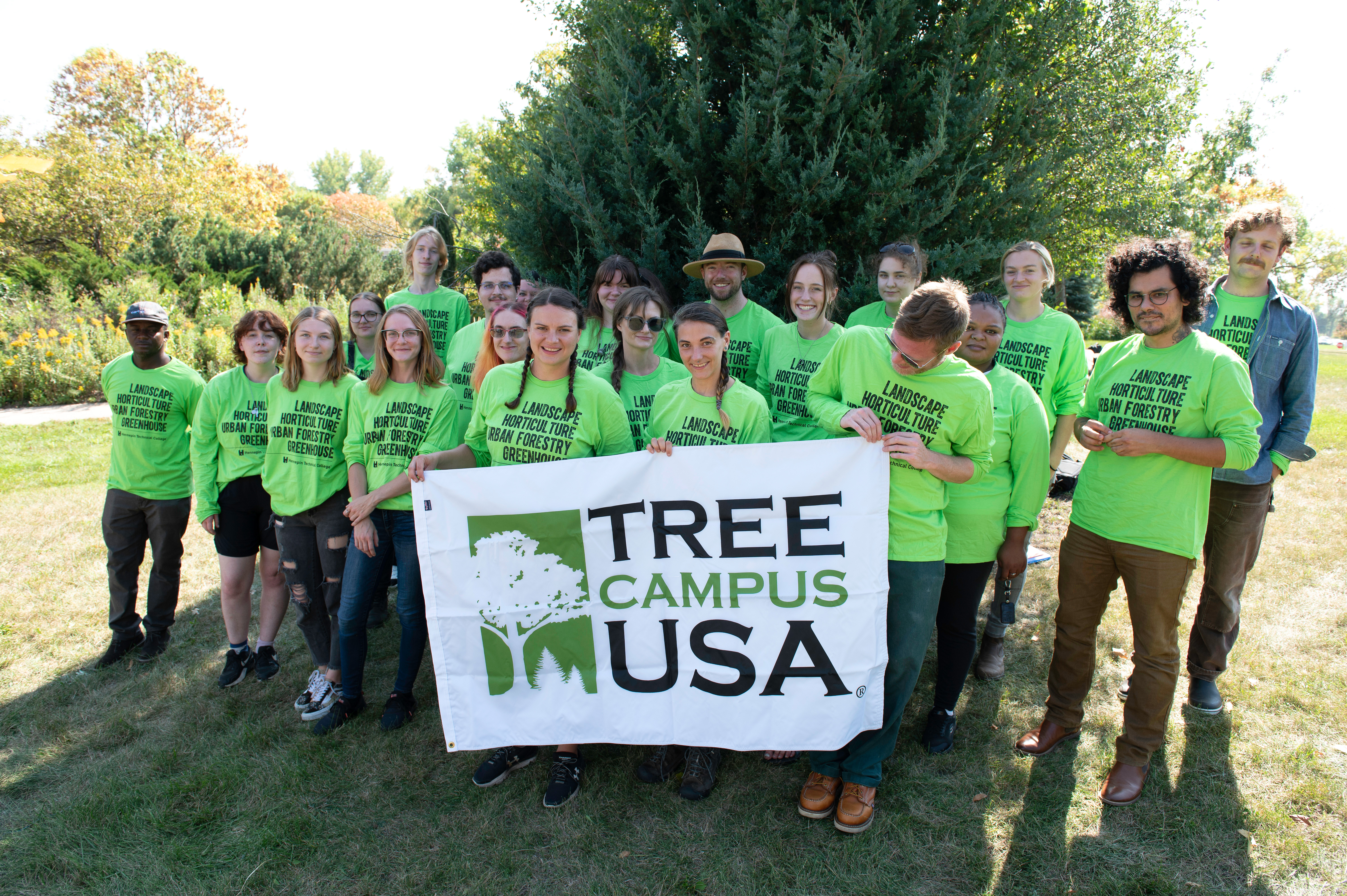 Students in landscaping program